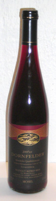 Rotwein Dornfelder Qualittswein lieblich, Briedel 2009